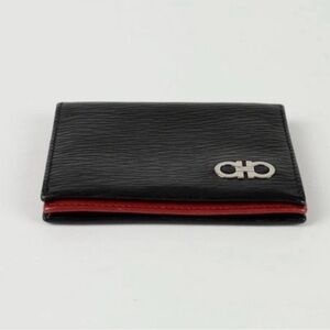 Salvatore Ferragamo Black and Red wallet unisex